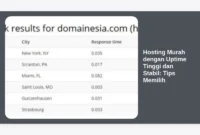 Hosting Murah dengan Uptime Tinggi dan Stabil: Tips Memilih