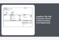 Legalitas Slip Gaji Karyawan Sesuai Undang-Undang Ketenagakerjaan