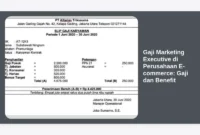 Gaji Marketing Executive di Perusahaan E-commerce: Gaji dan Benefit