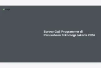 Survey Gaji Programmer di Perusahaan Teknologi Jakarta 2024