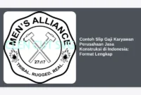 Contoh Slip Gaji Karyawan Perusahaan Jasa Konstruksi di Indonesia: Format Lengkap