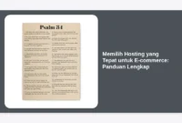 Memilih Hosting yang Tepat untuk E-commerce: Panduan Lengkap