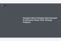 Dampak Inflasi terhadap Gaji Karyawan di Indonesia Tahun 2024: Strategi Adaptasi